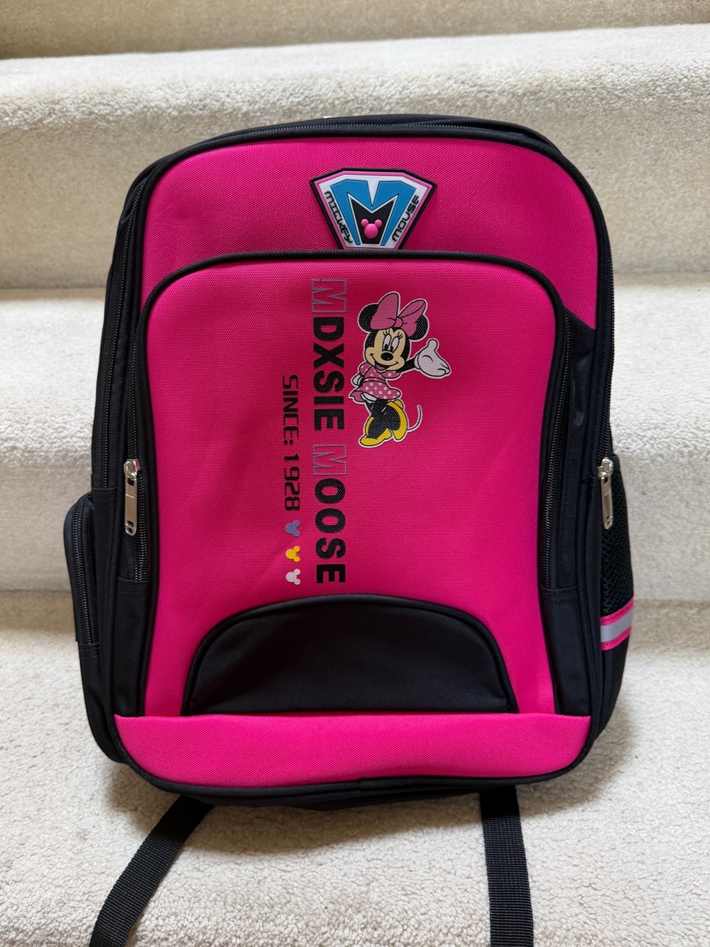 Kids Pink Minnie Mouse School Backpack